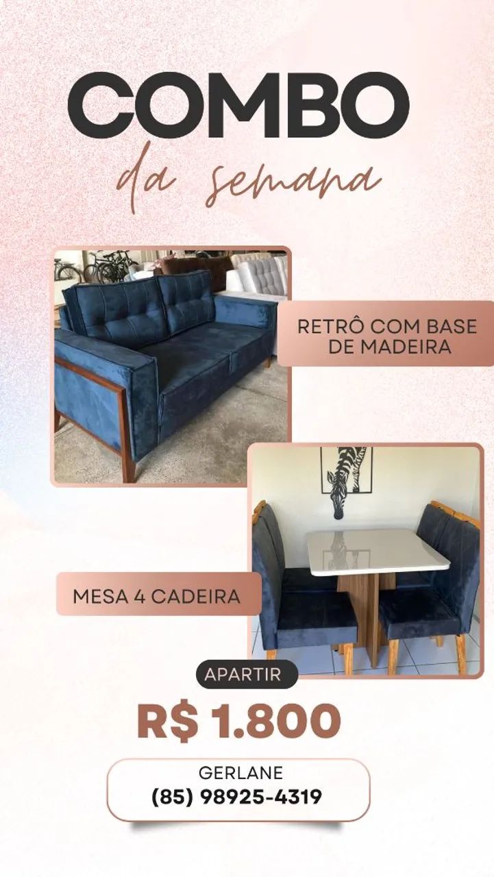 Combo sofá + mesa - Foto 3