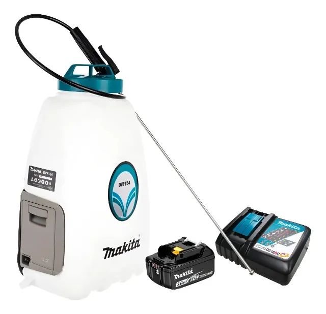 PULVERIZADOR COSTAL MAKITA 15 LITROS C/1BAT 18V 3AH E CARREGADOR BIV 