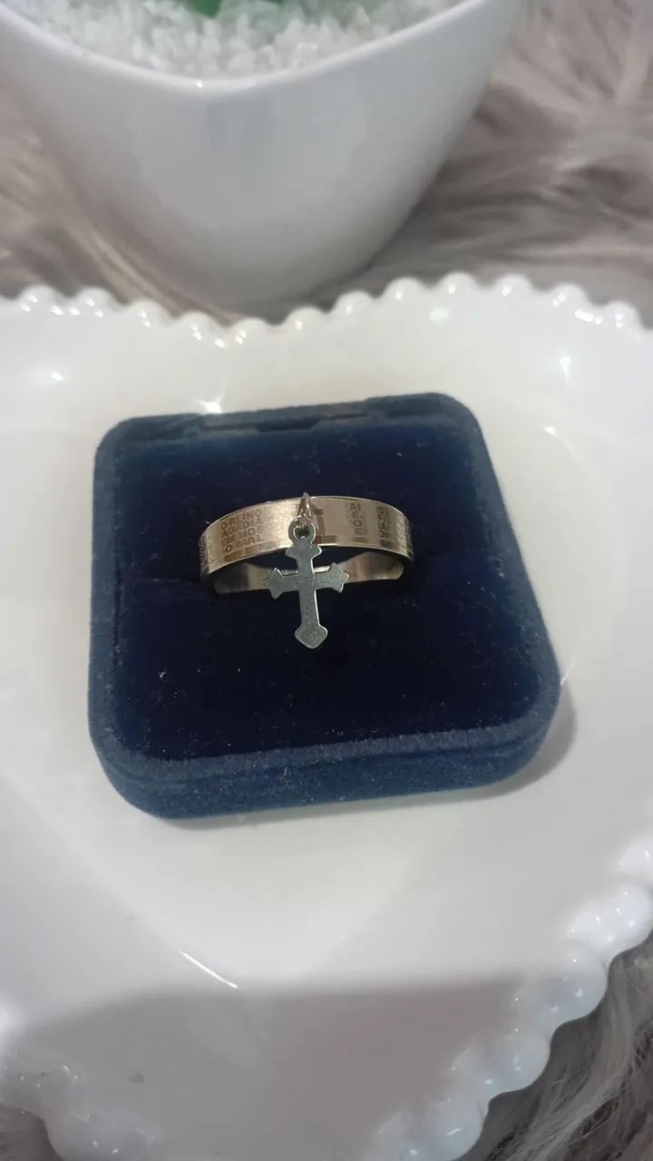 Anel de aço inoxidável Masculino  - Foto 2