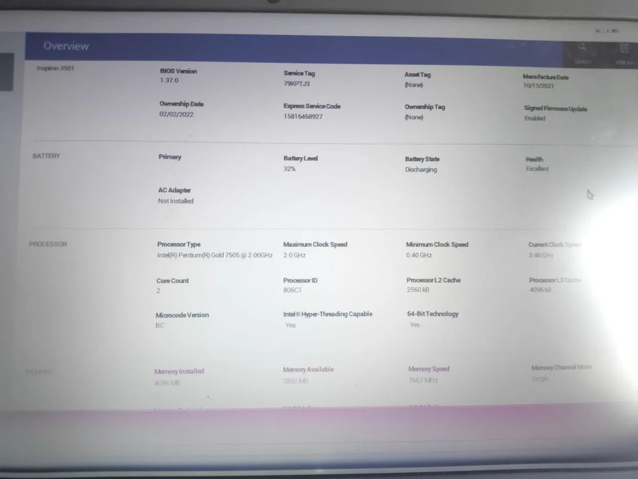 Notebook Dell (tela com defeito) - Foto 4