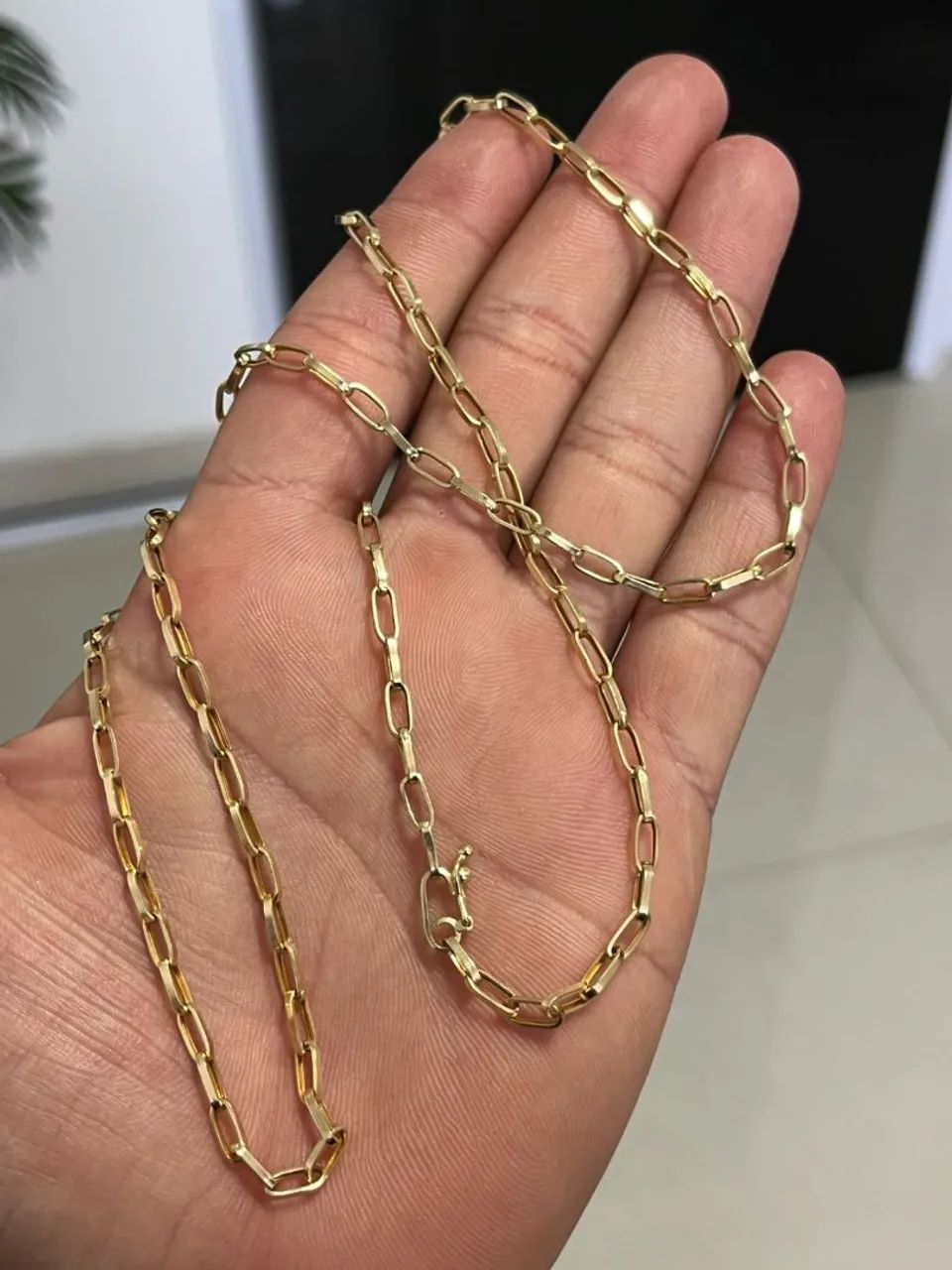 Corrente Modelo Tijolinho Ouro18k  - Foto 2