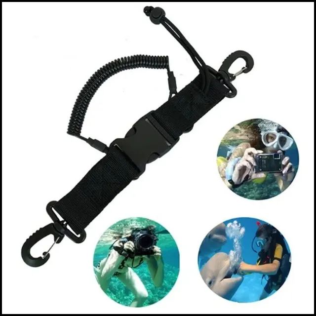 STRAP COM MOLA PARA CÂMERAS - Foto 3
