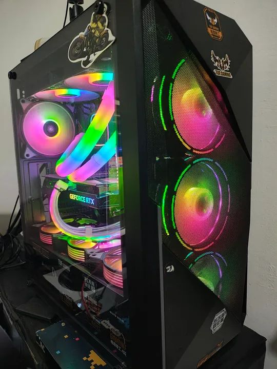 Gabinete Gamer RGB - ele vem com as 3 fans frontais e com controladora ! - Foto 3