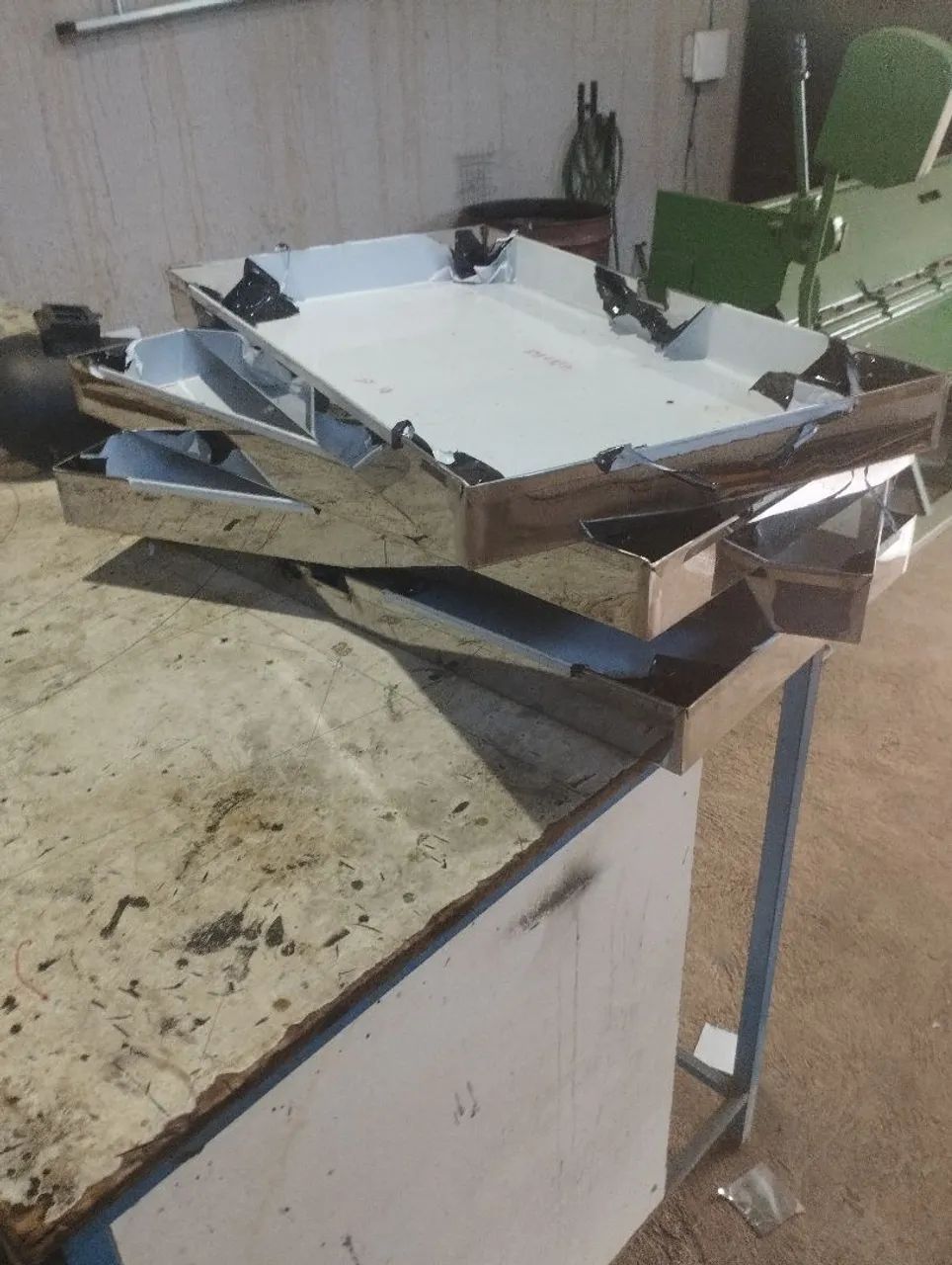 Bandeja de aço inox para comércio, açougue padaria  - Foto 3