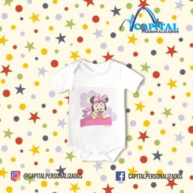 body infantil branco personalizado