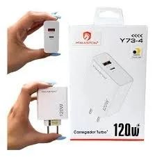 Fonte Carregador Turbo Usb/usb-c 120w Hmaston Cabeção para Celular - Foto 5