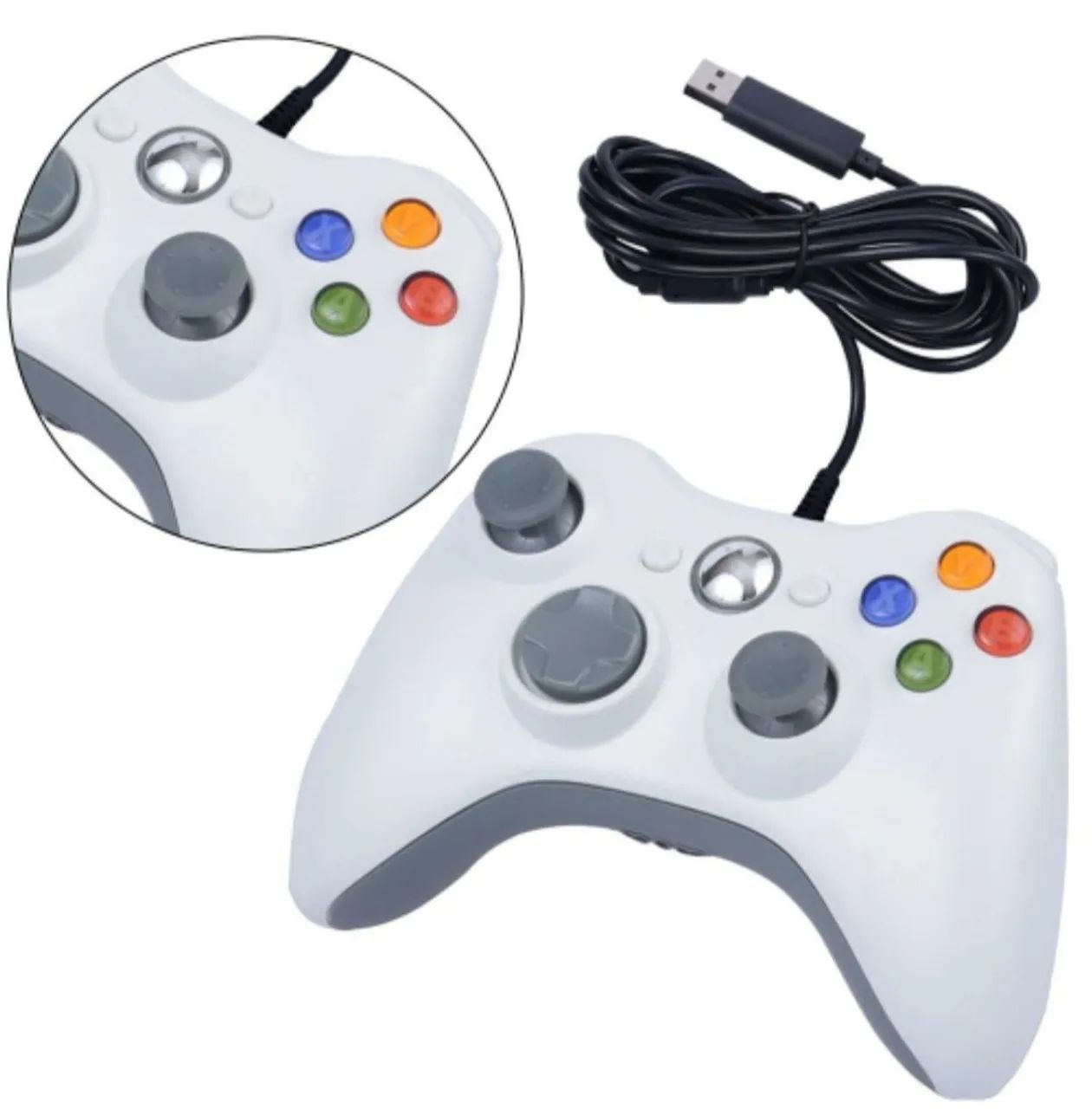 Controles Xbox 360 com Fio - Diversas Cores - Foto 3