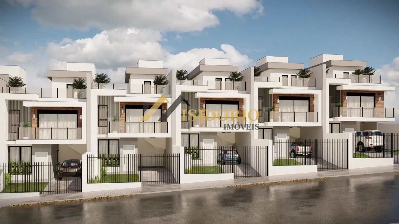 EXCELENTE SOBRADO NOVO! 03 QTOS.,SUÍTE, SACADA, TERRAÇO, 02 GAR