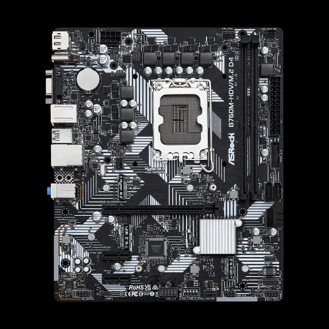 Kit Processador Intel i5 14400F + B760 ASRock HDV - NOVOS - Foto 2