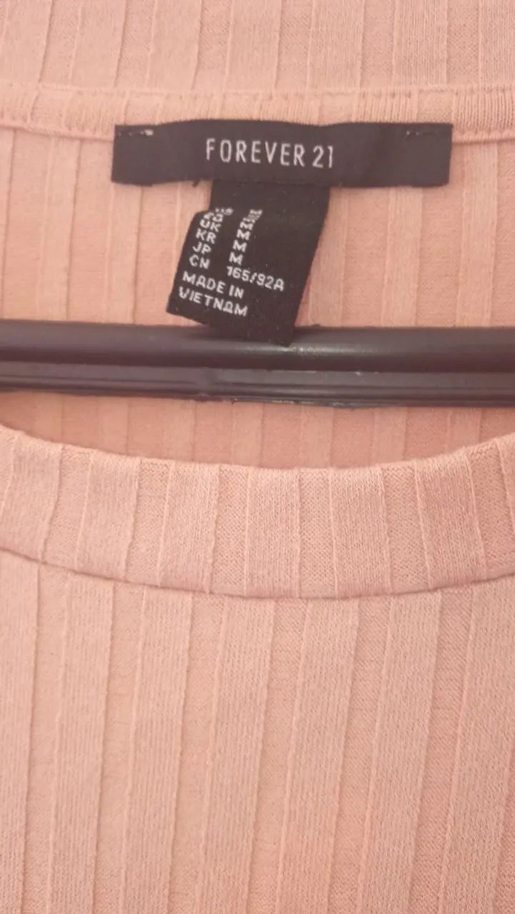 Vestido Rosa Forever 21 Tamanho M - Foto 3