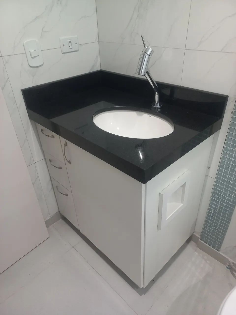 Cuba de banheiro em mármore - Foto 3