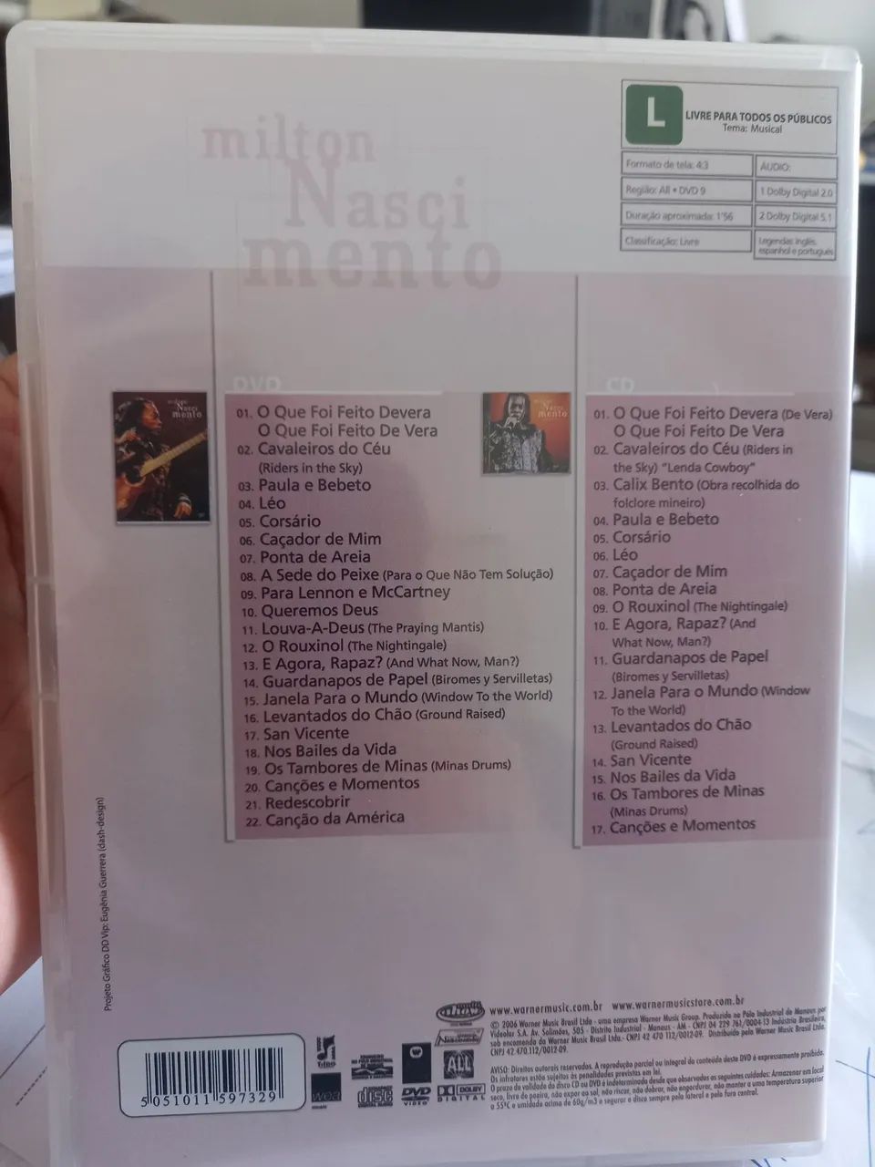 Milton Nascimento - Dose Dupla VIP - DVD + CD - Foto 2