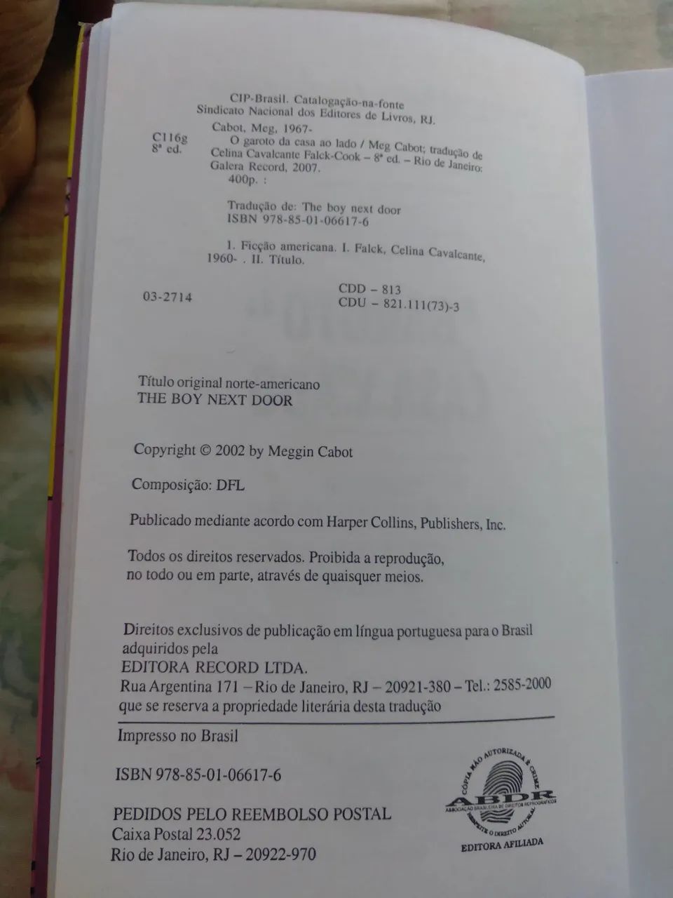 Livro O Garoto da Casa ao Lado - Meg Cabot - Foto 2