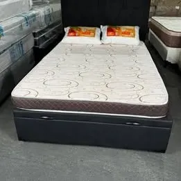Cama Box Casal + Colchão Ezequiel de Espuma