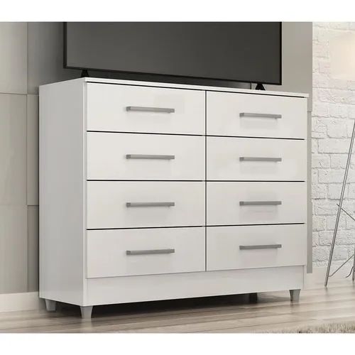 Cômoda Raissa Dupla, Côr Branco