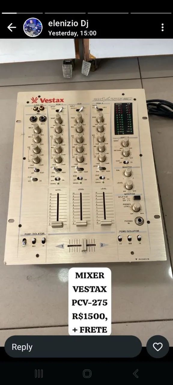 MIXER Vestex pcv 275 - Equipamentos e Acessórios de Som - Santa