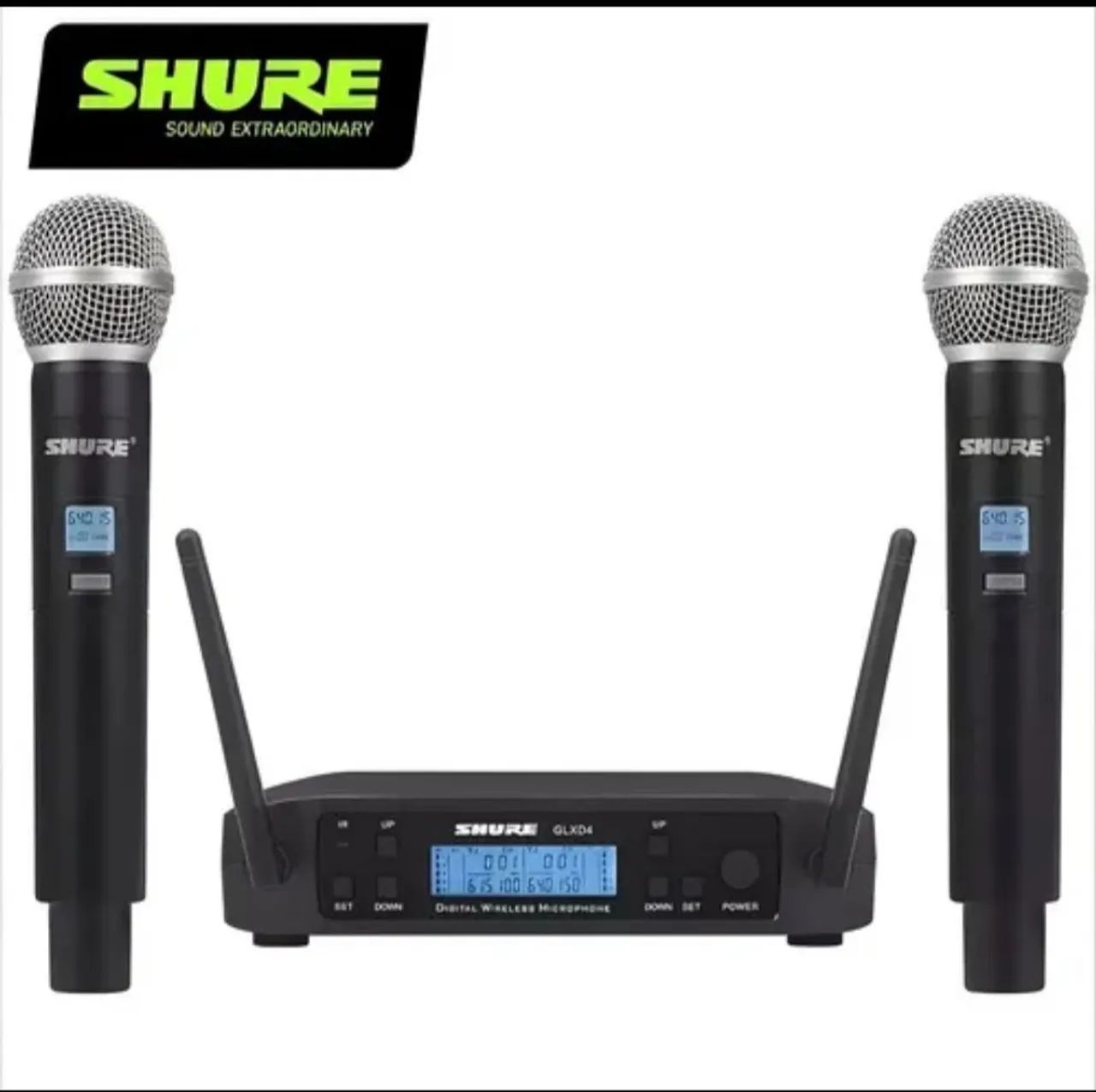 Microfone sem fio duplo recarregável (Promoção)