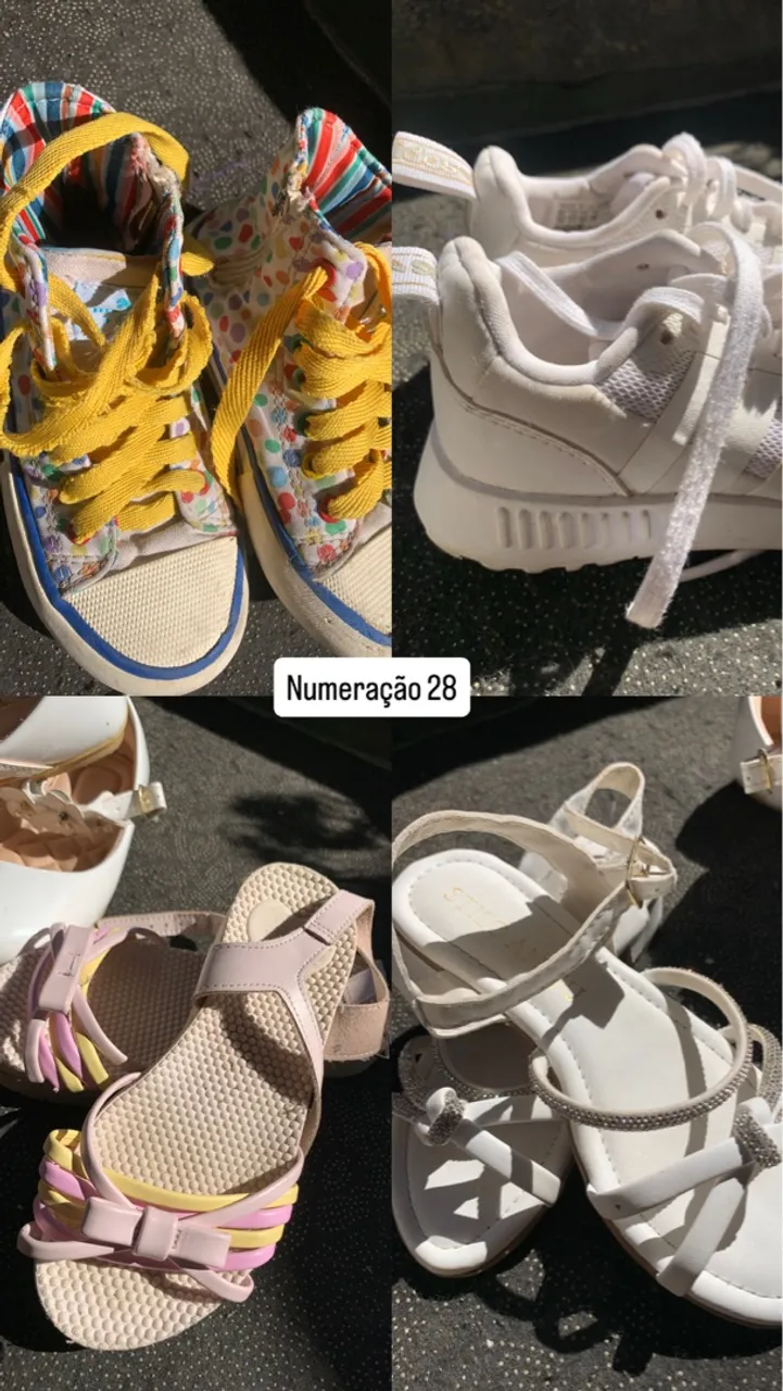 Lote de Calçados Infantil - Numeração 28