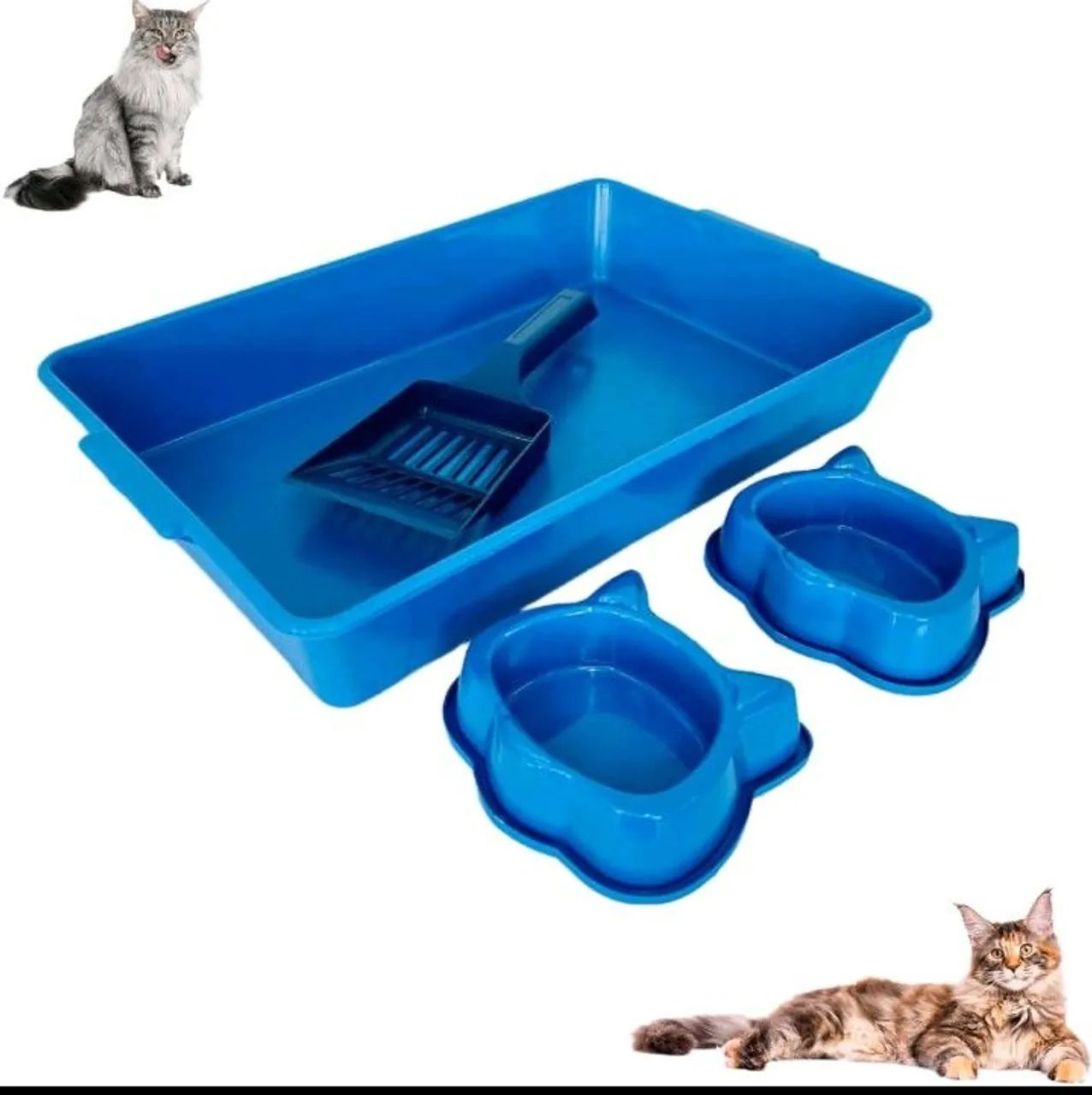 Kit para Gatos: Bandeja, Pás e Brinquedos - Foto 2