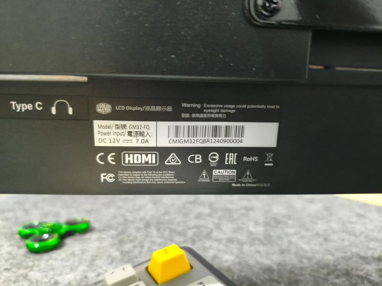 Monitor Cooler Master 32" IPS Quad HD 1440p (TROCO POR 27" QHD 1440p + volta) - Foto 5