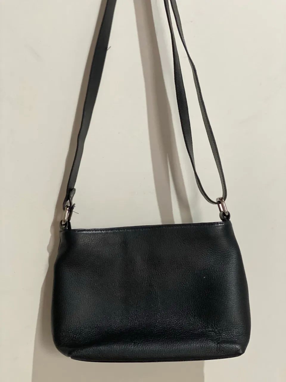 Bolsa smart Bag em Couro Preta  - Foto 3