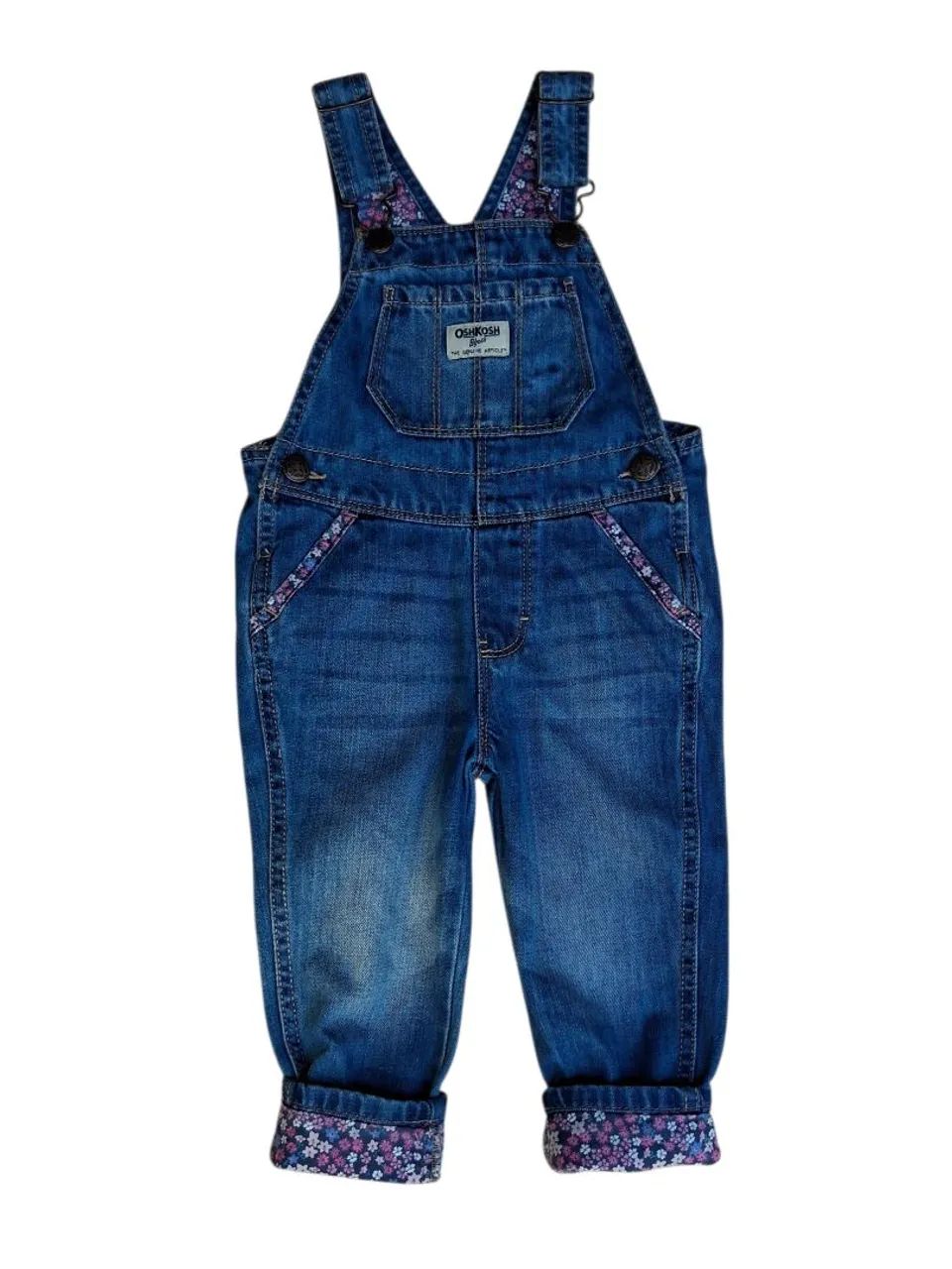 Macacão jeans meninas Oshkosh  - Foto 4