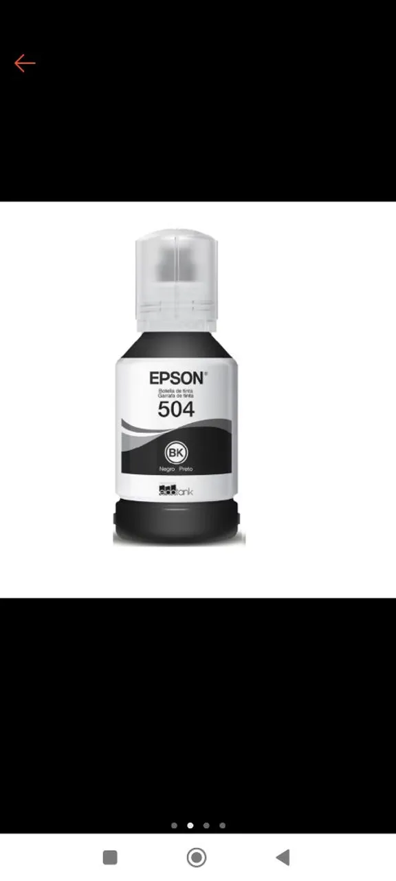 Tinta Epson 504 Preta Original