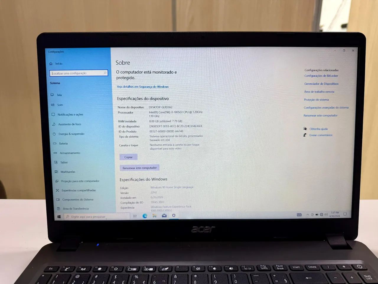 Accer Aspire 3 SSD/NVME 256 GB 8 RAM - Foto 5