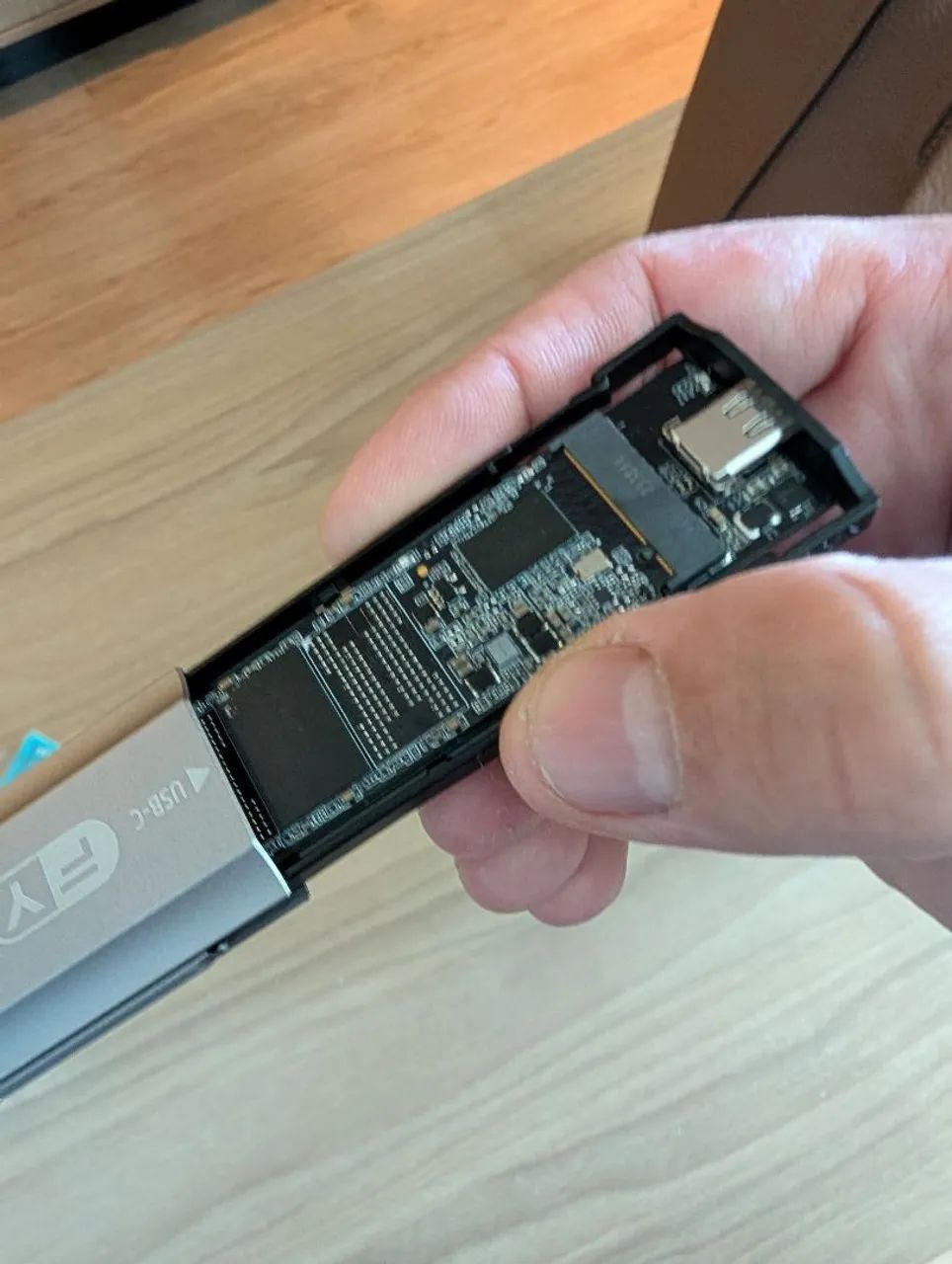 SSD NVMe 1 Terabyte compatível com PS5/PC/Mac  escaneado e sem bad blocks + case externo - Foto 4