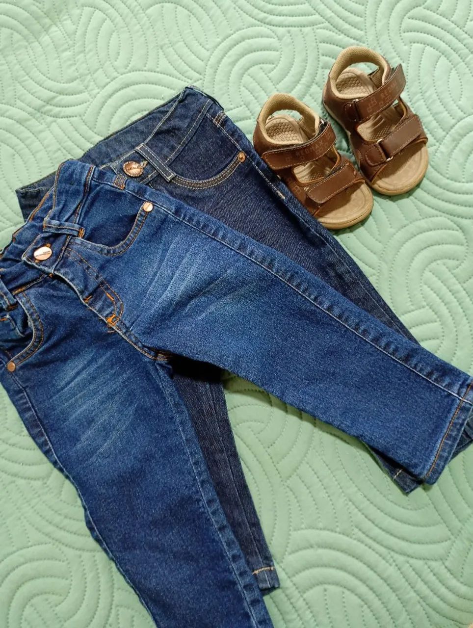 Calça e sandália infantil masculino 
