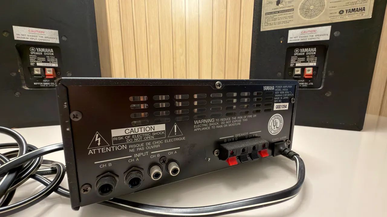 Yamaha NS-10 + AMP Yamaha A100a - Aparelhos de Som - Bom Retiro