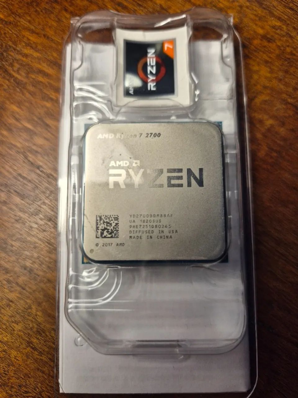 Processador Gamer AMD Ryzen 7 2700 com 8 núcleos, Cache 20MB, 4.1GHz Turbo, PBO, AM4