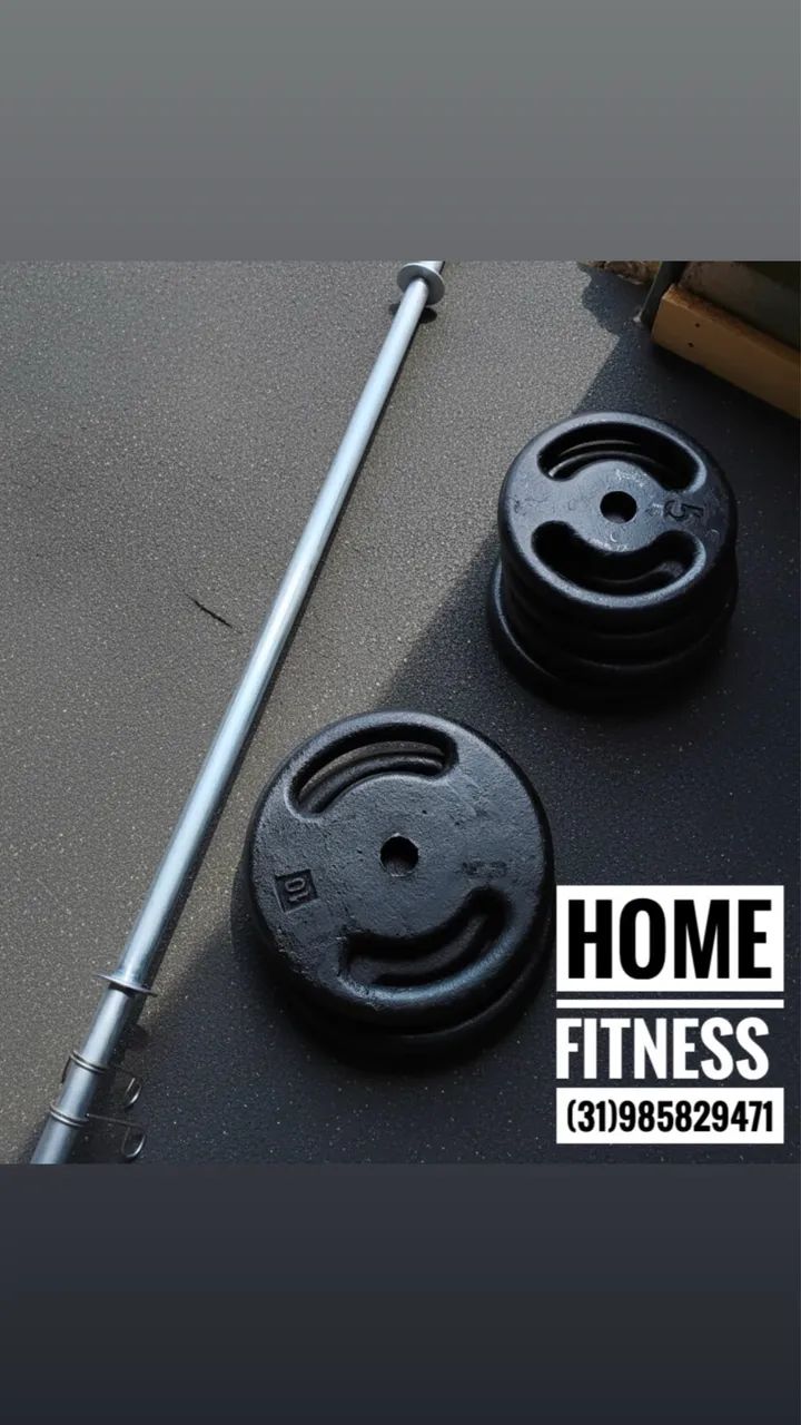 Anilhas Kits Treino Musculação 