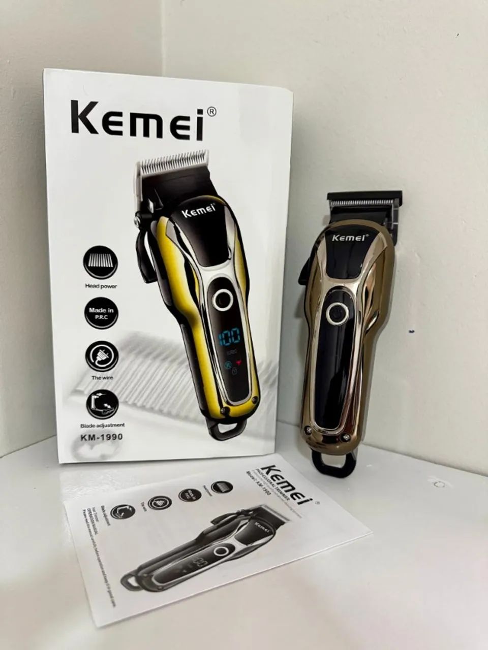 maquina de corta cabelo kemei - Foto 4