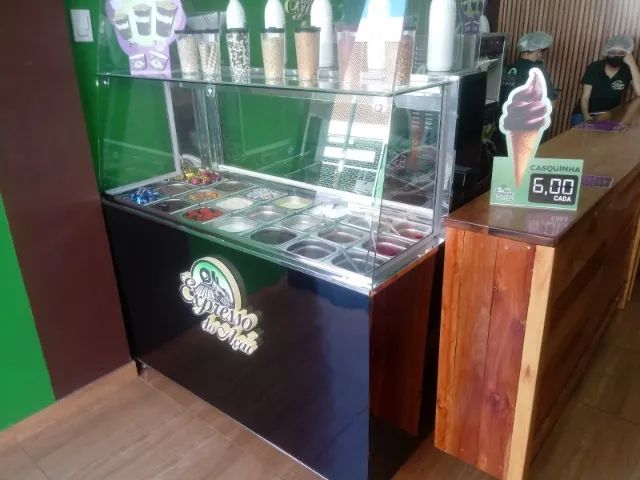 Balcão para açaí refrigerado ou seco, e com aquecimento para caldas - Foto 3