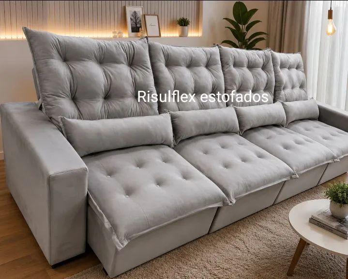 sofá retrátil e reclinável de alta padrão 