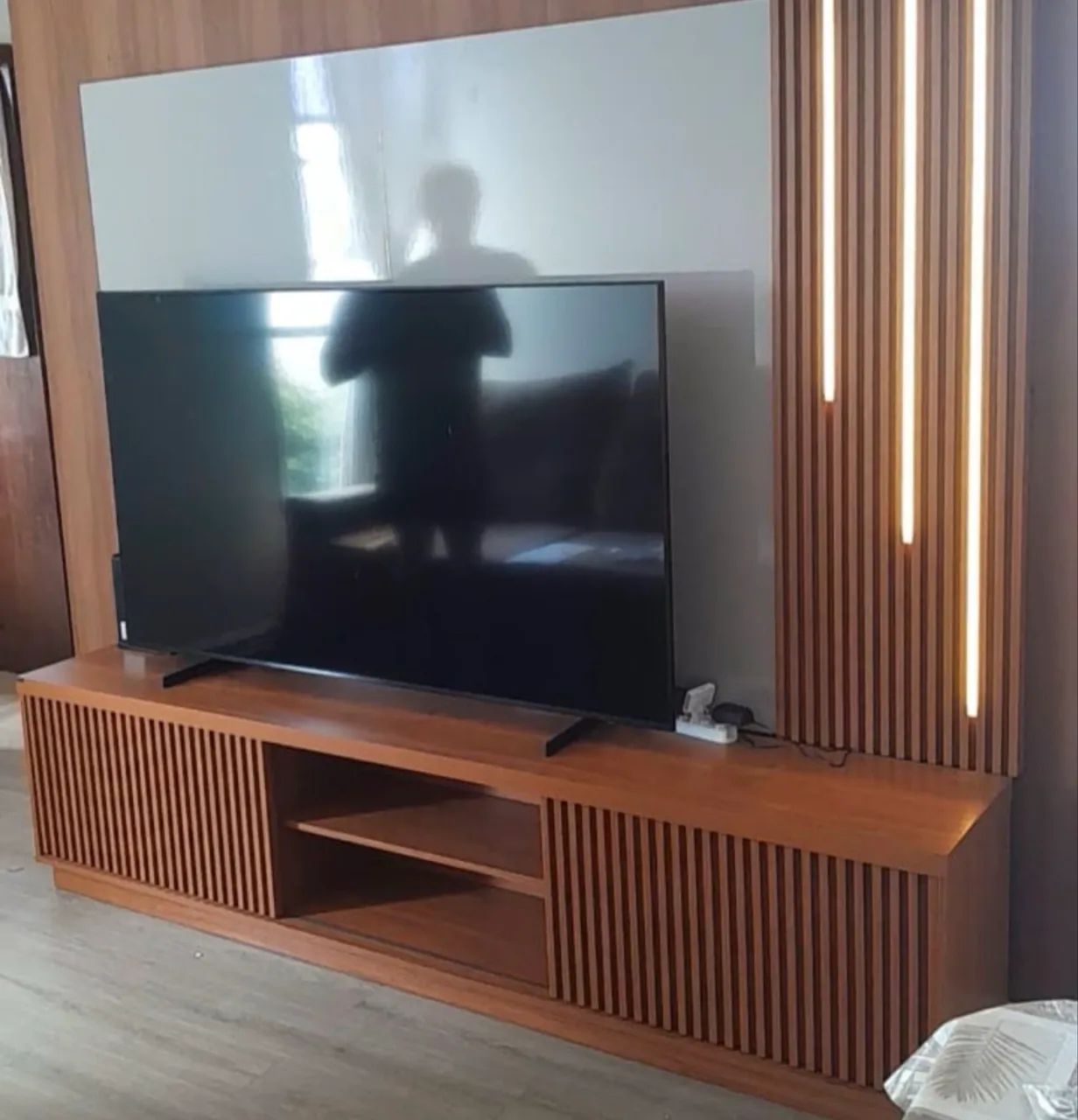 Rack com Painel Ripado Led 2,20 NOVO PROMOÇÃO