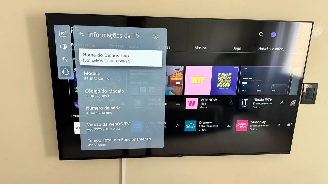 TV LG 55UR8750 - 4K UHD Smart TV
