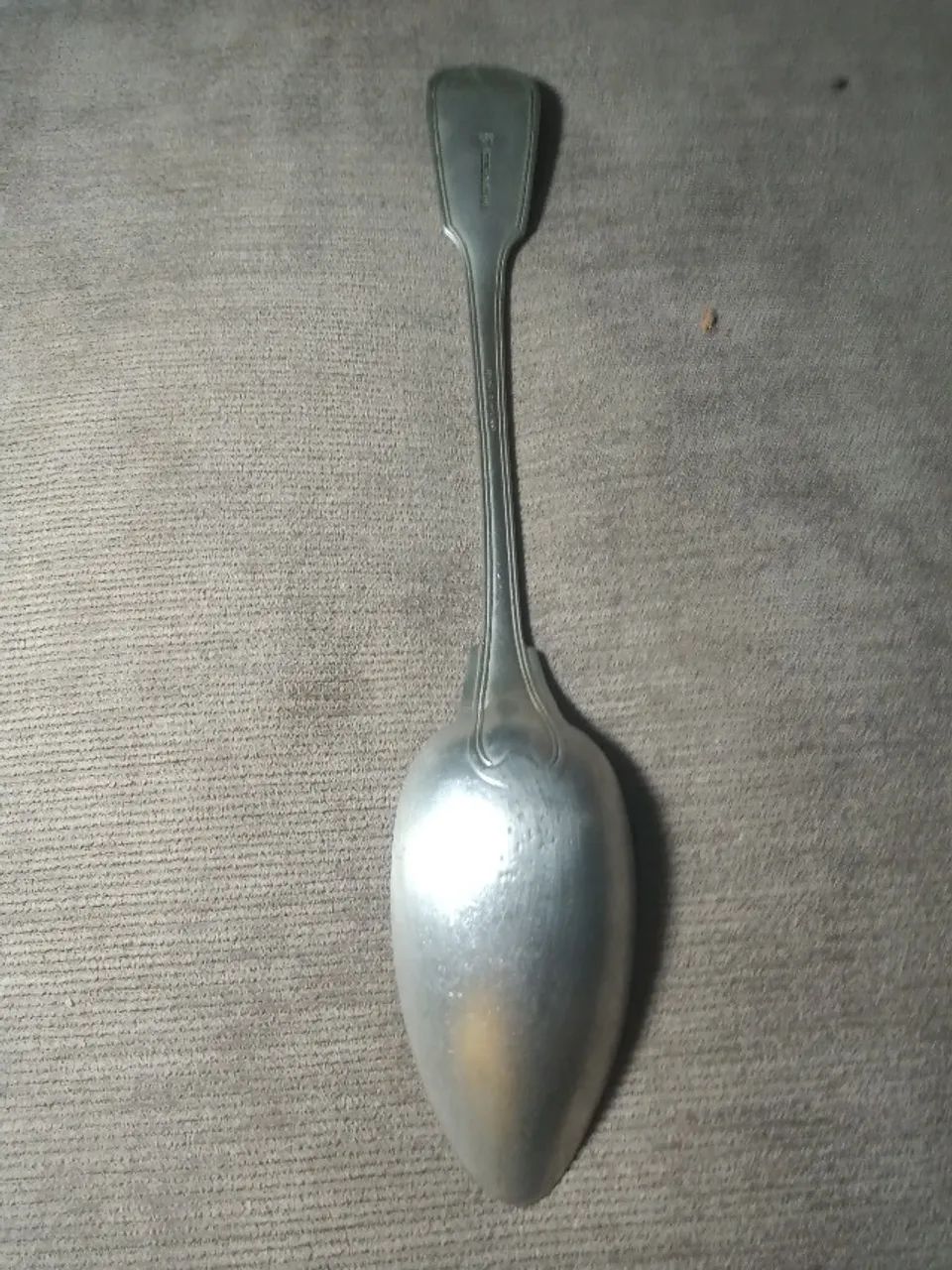 COLHER ANTIGUIDADE SÉCULO 19 (daniel & arter nevada silver) 25cm - Foto 2