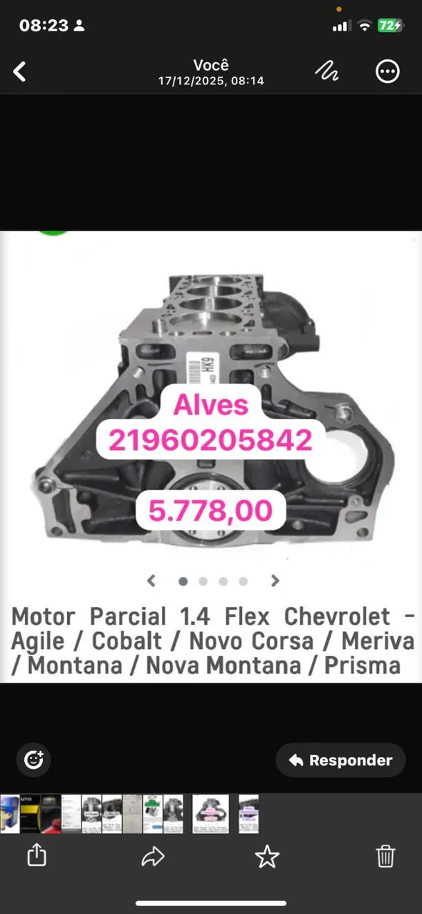 Motores parciais Chevrolet  - Foto 2