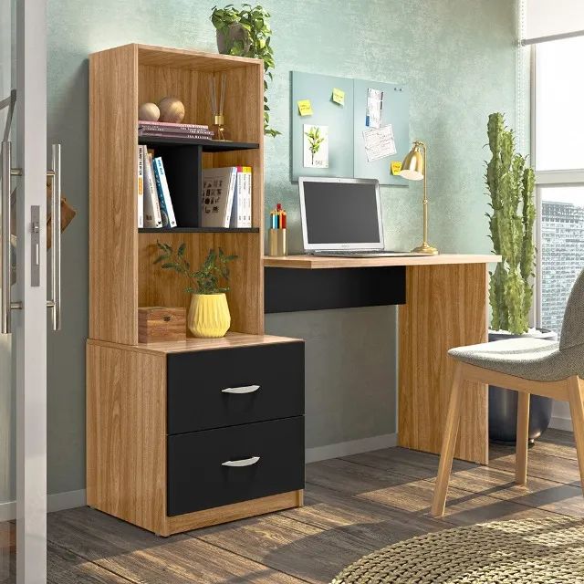Escrivaninha Home Office com Estante Cristal - Foto 5