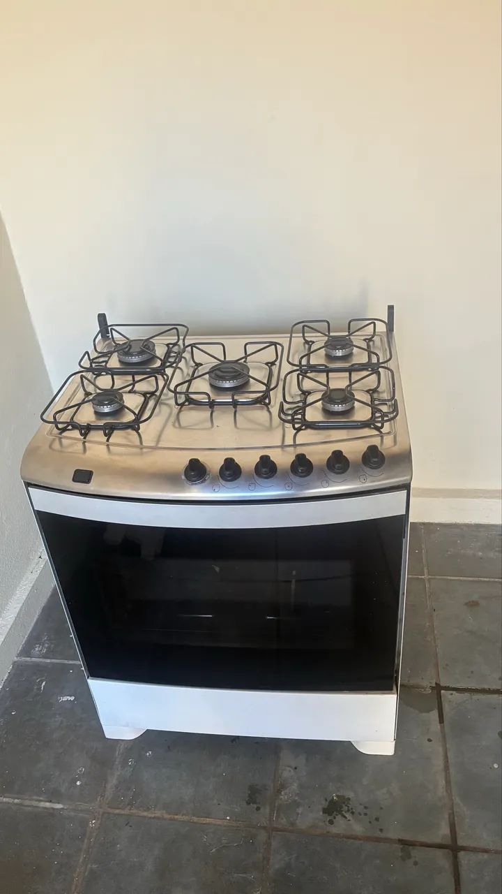 Fogão 5 bocas Electrolux Inox Branco Efficient FE5IW - Foto 3