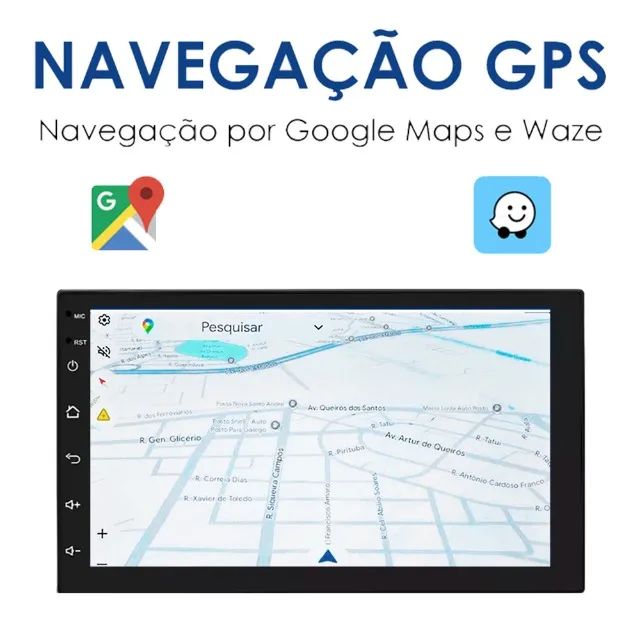 Central Multimídia Universal Android 15 Gps Maps Waze Espelhamento  - Foto 5