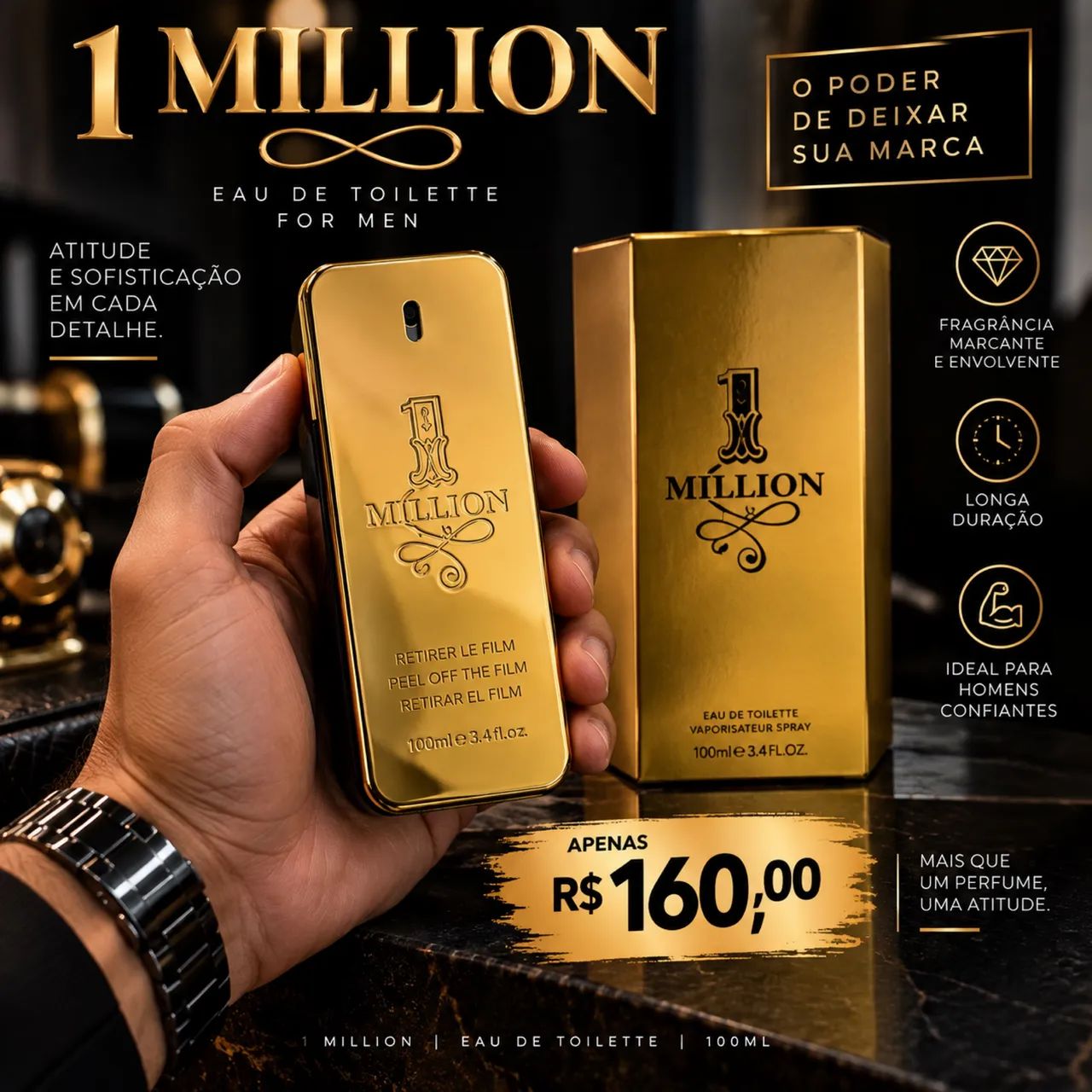 Perfume importado on 1 milliom Masculina 100ml