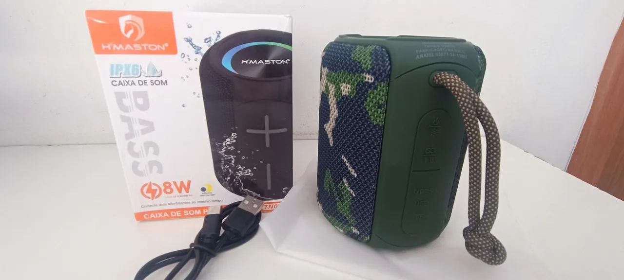 Caixa de Som Bluetooth 8W potente grave - Foto 5