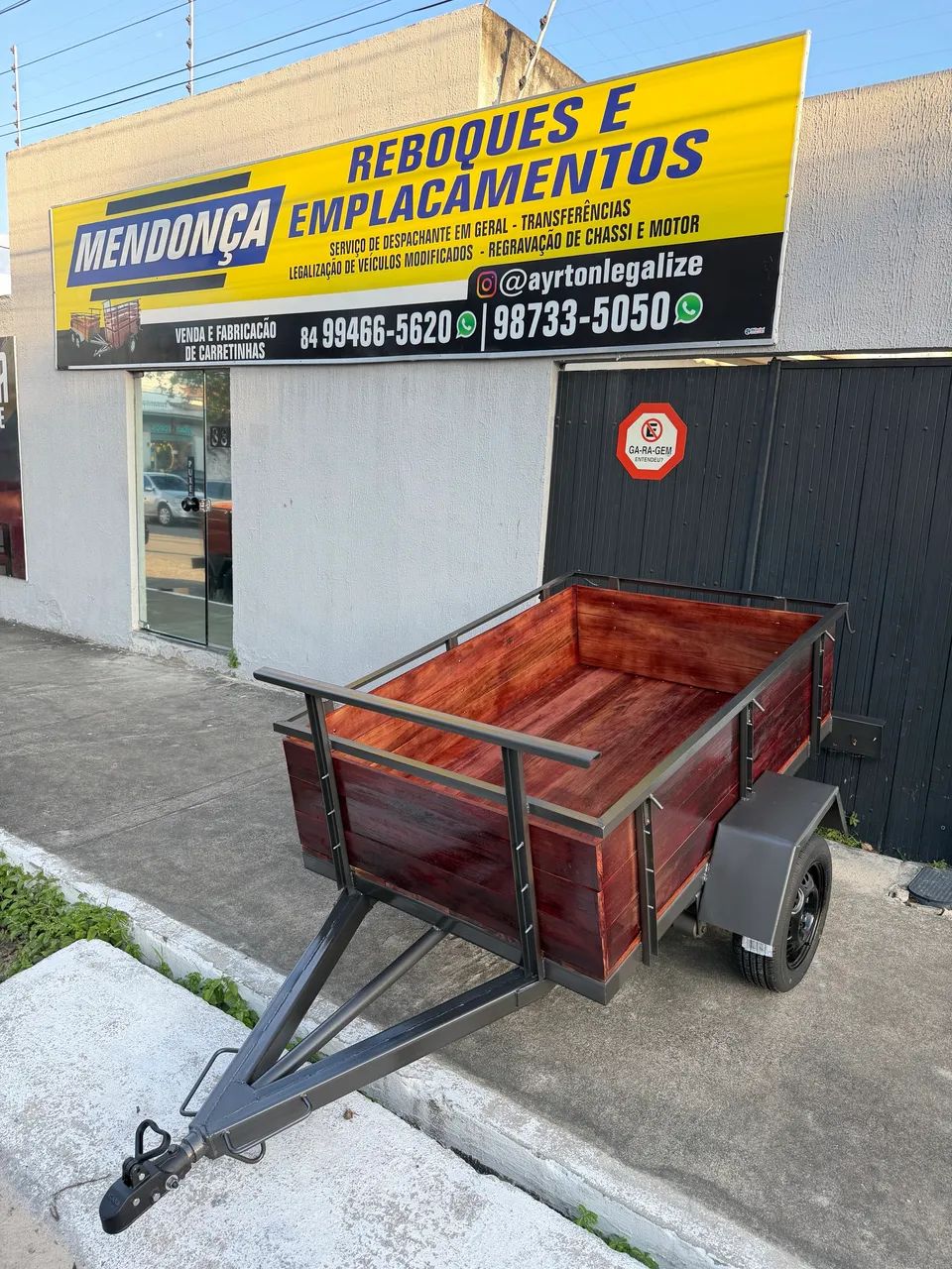 Reboque um eixo novo  - Foto 5