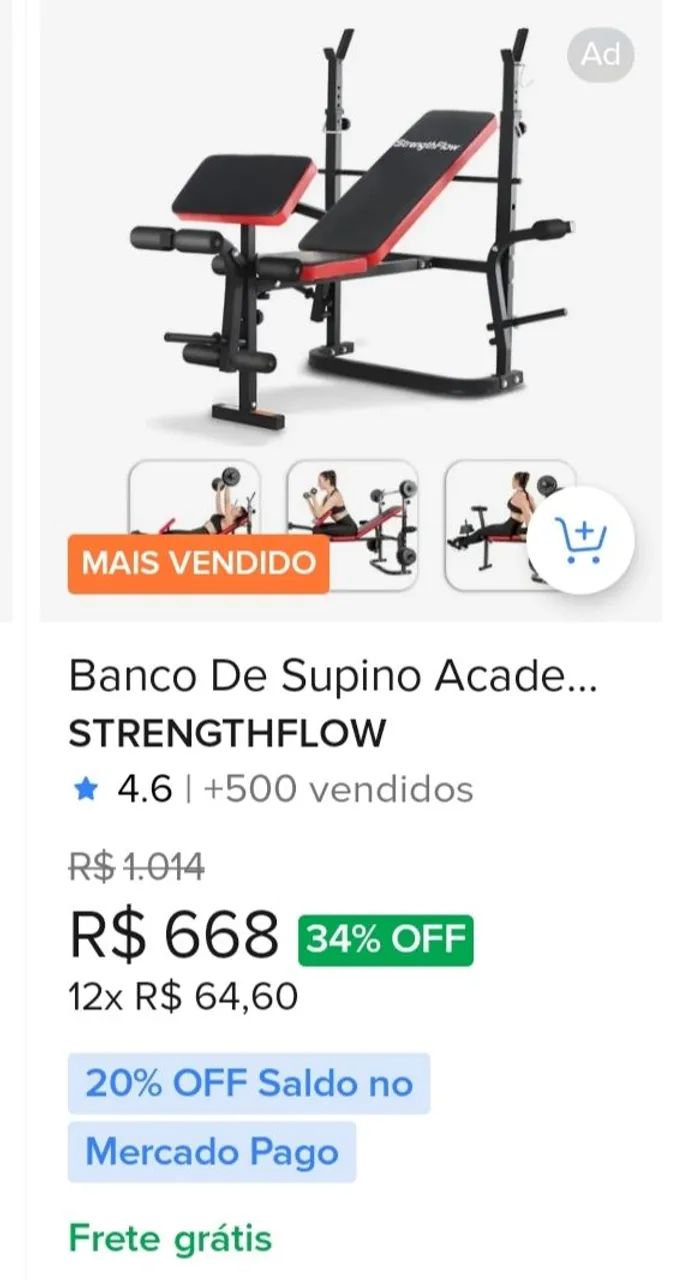 Banco supino  - Foto 2