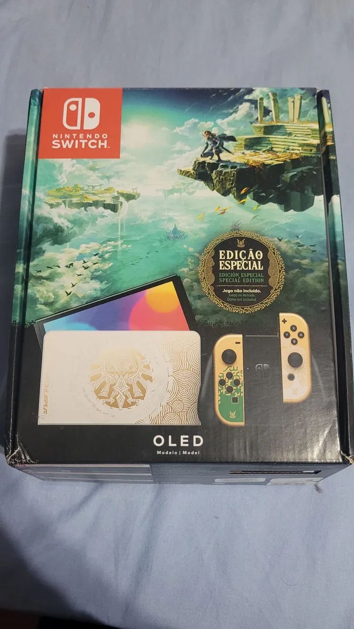 Switch Oled Zelda + Jogo - Foto 4