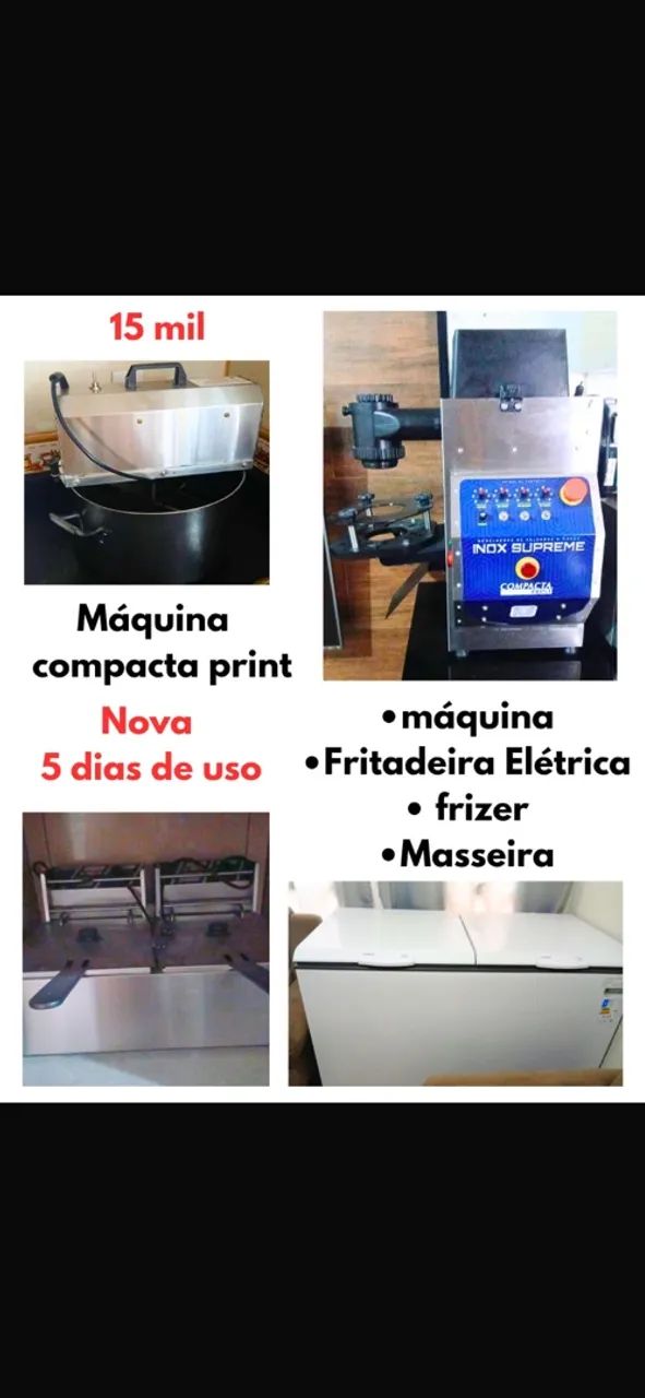 Máquina industrial de salgados!