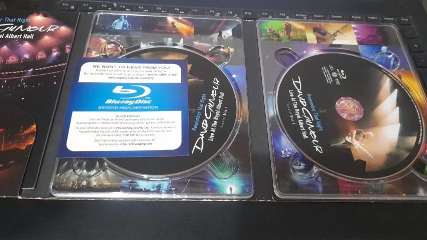 Bluray duplo David Gilmour - Remember That Night-Live - importado  - Foto 4